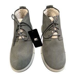 NWT Sorel Explorer Next Drift Insulated Gray Waterproof Boots Size 8